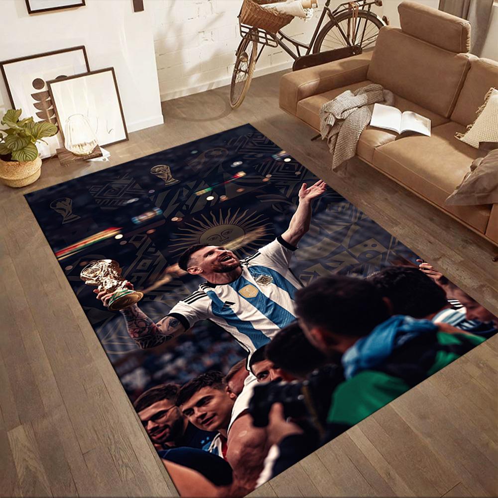 Messi 121 Area Rug Suitable for Decorate room Outdoor Foyer Entryway Anti-slip Rug Office home decor Wedding Party Gift