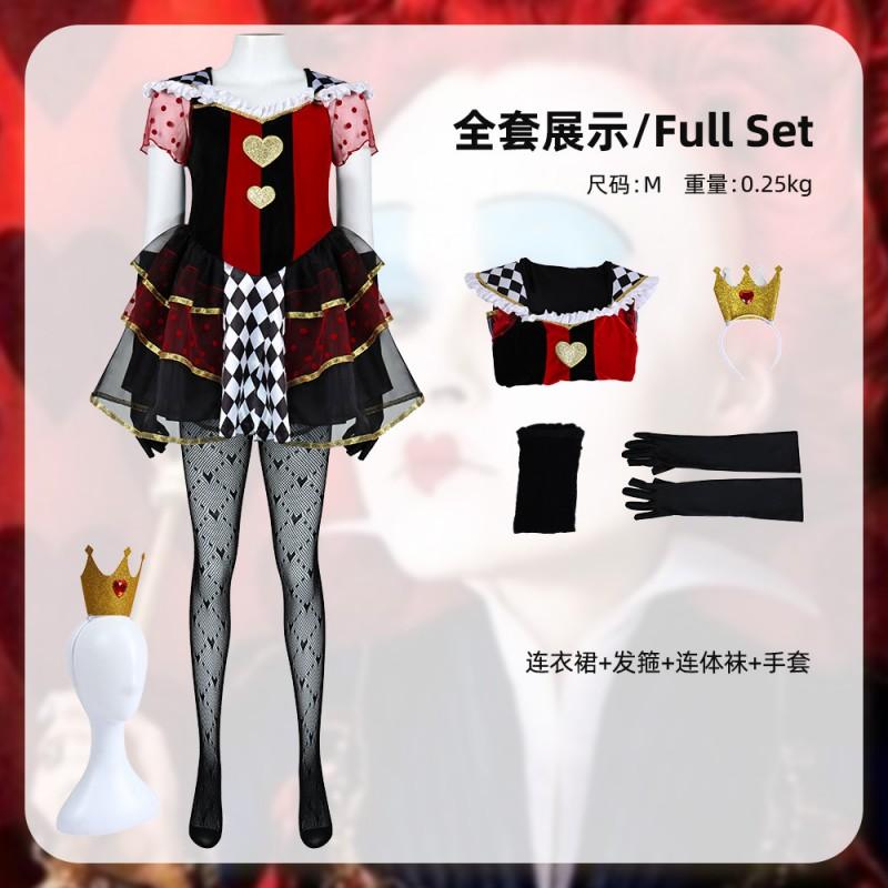 Alice In Wonderland Red Queen Cosplay Skirt Halloween Party Costume