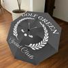 1 шт. Зонт для гольф-клуба Green Social Club - 8 ребер усиленный, автоматическое открытие, легкий и прочный, милый модный аксессуар для улицы, пляжа или повседневного использования,