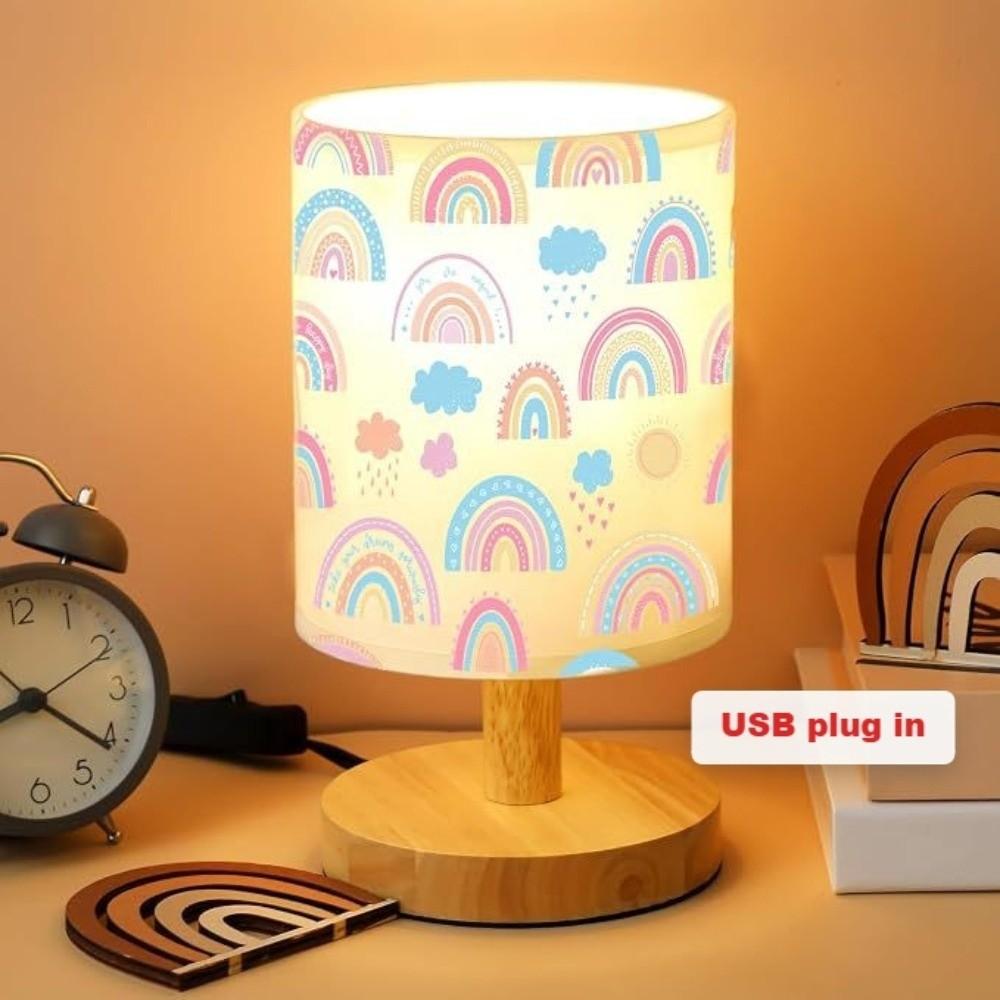 Fabric Bedside Night Light Soft Warm Night Light Kids Lamp Fabric Table Lamp Bedside