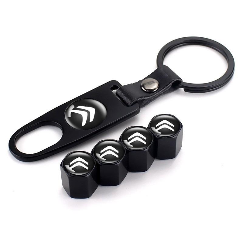 AXSR8 4PCS Car Wheel Tire Valve Air Stem Caps Dust Covers For Citroen C4 C3 C5 C1 C2 Berlingo Celysee Cactus Saxo Auto Accessories
