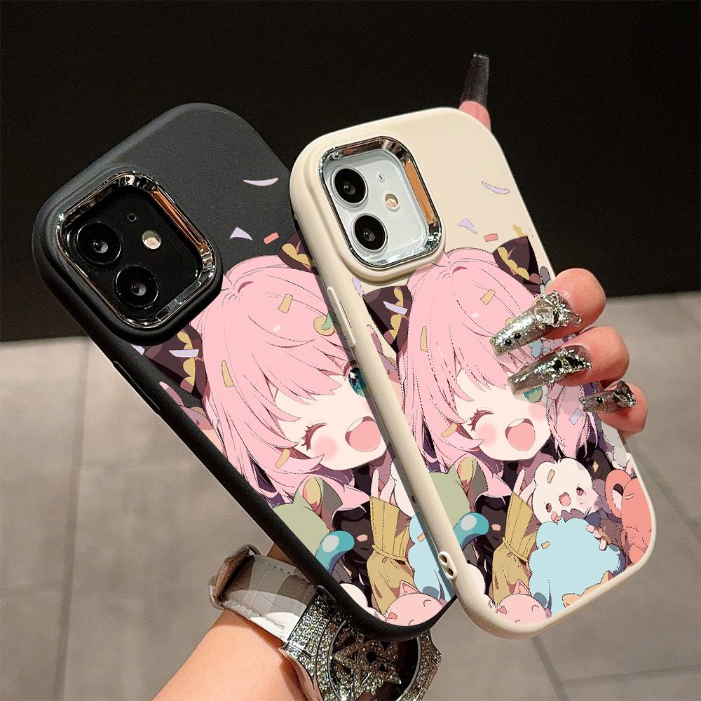 For OPPO A16 A38 A57 A58 A74 A78 A98 Reno8T Reno13F Realme C25S C53 C65 Cartoon Black Cat Silver Edge Soft Liquid Silicone Protective Casing