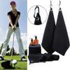 Cotton Microfiber High Water Absorption Cleans Clubs Cleaning Towels Golf Towel With Carabiner Hook