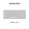 Механическая клавиатура Lofree с 84 клавишами, двухрежимная, низкопрофильная, с прокладкой