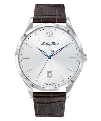 Часы мужские Urban Leather с серебристым циферблатом и кварцевым механизмом H411AS