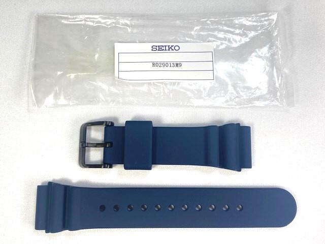 R029013M9 SEIKO Prospex Силиконовый ремешок 22 мм Темно-синий для via SBEP015/ S802-00B0 (Доставка Nekoposu)