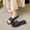 New Flat-bottomed Cool Slippers for Women's Summer Wear High-end Seaside Beach Shoes