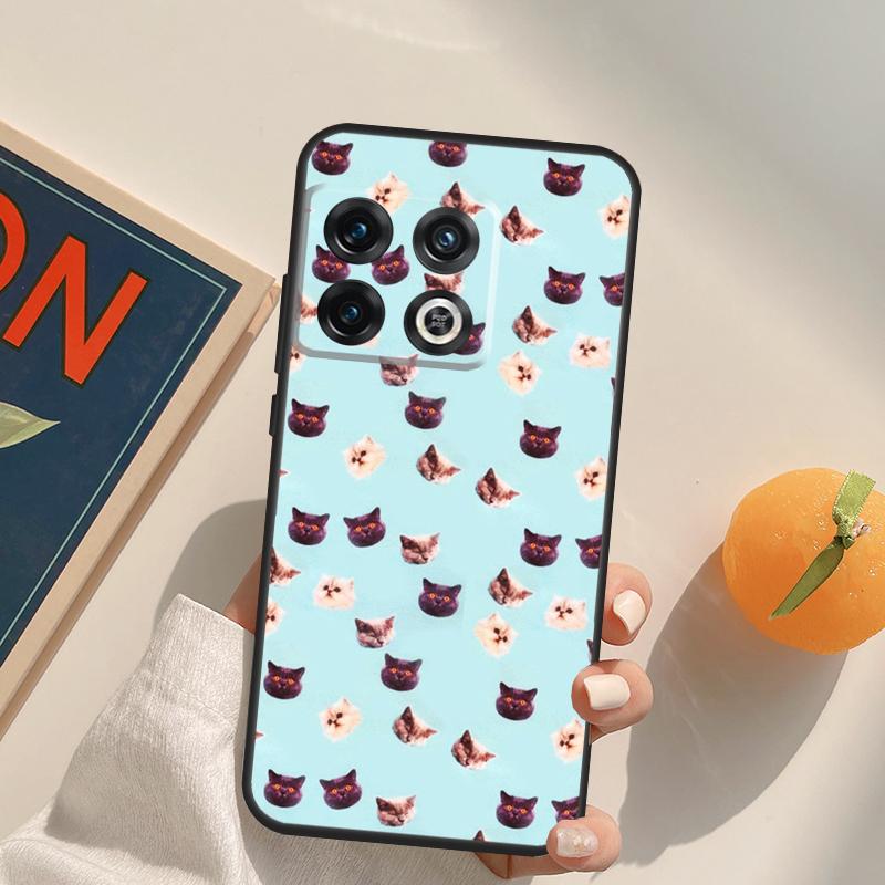 Милый Мультяшный Коллаж из Кошек Чехол Для OnePlus 13T 10T 10R 12R 13R 15 13 12 11 10 9 Pro Nord CE 5 2 3 4 Lite N20 N30 Обложка
