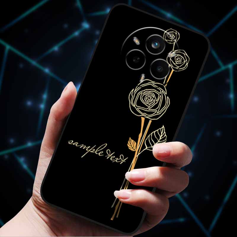 For Realme 14 Pro 5G Case 14Pro+ Soft Silicone Bumper 3D Flowers Emboss Phone Cases for Realme 14 Pro+ Plus Back Covers Shells
