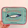 Косметичка Yousheng Canned Sardines Большая вместимость Застежка-молния Изысканные узоры вышивки Портативная дорожная косметичка Косметический органайзер