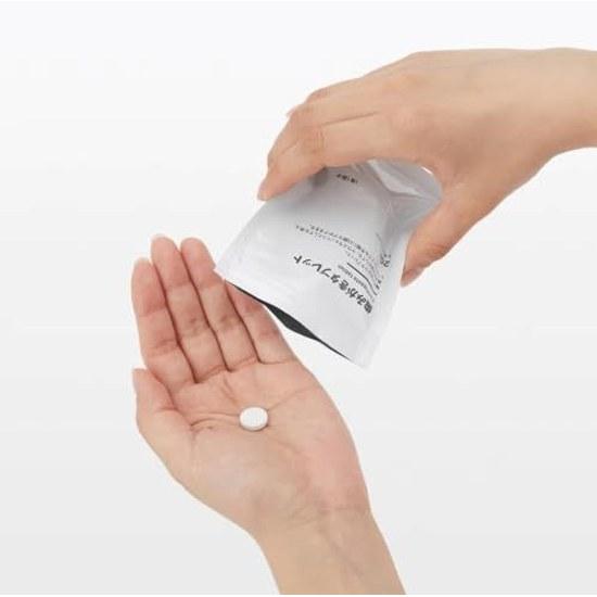 2 упаковки Muji Таблетки для чистки зубов Лимон 20 штук (10г) Жевательная пенящаяся жидкость для полоскания рта Портативное средство для ухода за полостью рта Катастрофа с неприятным запахом Готовность к чрезвычайным ситуациям Эвакуация