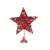 Krist+-Christmas Star Red Steel Plastic