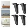 4Pcs Durable Black White Home Furniture Feet Cabinet Holder Foot Sofa Legs Table Support