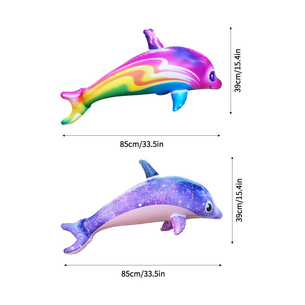 Inflatable Dolphin Pool Toy Realistic Marine Animal Blow Up Beach Float Party Favors