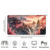 Sakura Mountain Pagoda Printed Desk Pad Extra Large Soft Rubber Mouse Pad Serene Aesthetic Gaming Keyboard Mat Multi-Size