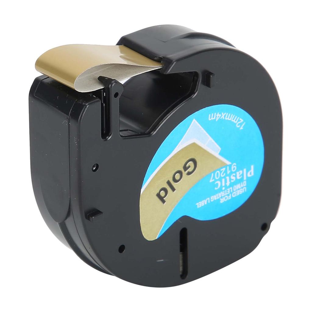 Запасные части для этикеточной ленты Лента 12 мм x 4 м BlackonGold для этикетировщика Letratag