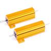 50 Watt 1K Ohm 1000 Ohm 5% Wirewound Resistor Electronic Aluminium Shell Resistors Gold (Pack of 2)