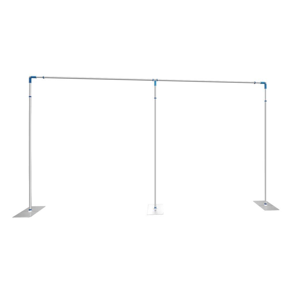 10x20ft Backdrop Stand Pipe Kit, Curtain Frame Professional Background Support Telescopic Stand for Wedding Party Celebration