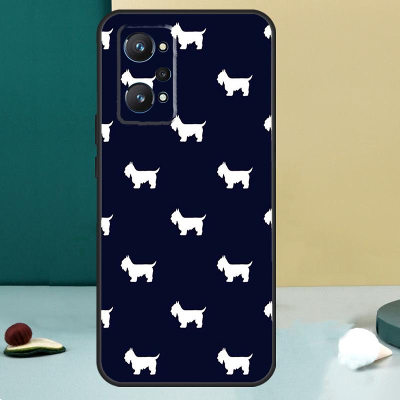 Узор с шотландским терьером Для Realme GT 6T 5 6 GT 7 Pro C67 C75 C61 C55 C53 C51 C21Y C25S 10 11 12 13 14 Pro Plus Чехол