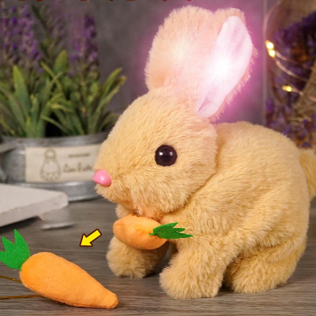 Mini Realistic Cute Plush Rabbits Lifelike Animal Easter Bunny Simulation Toy Model Gift Miniatures Decorations (Rabbit Plush Toys