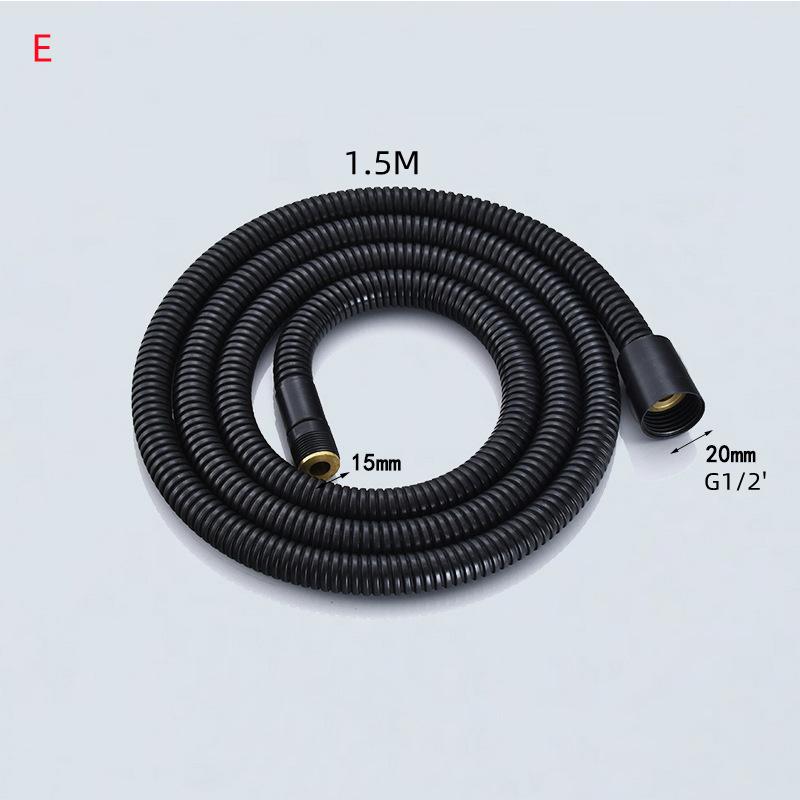 1PC 1.5m Faucet Pull Out Faucet Plumbing Hose Nylon Braided Hose Replacement Hose for Pull Down Kitchen/Basin Tap G1/2' 15mm