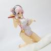 Emontoys Sonicomi Фигурка Super Sonico Ципао Аниме Девушка ПВХ Экшн Игрушка Статуэтка Коллекция Игр Модель Кукла 1/7 Подвижная Сочлененная Масштаб Детализированная
