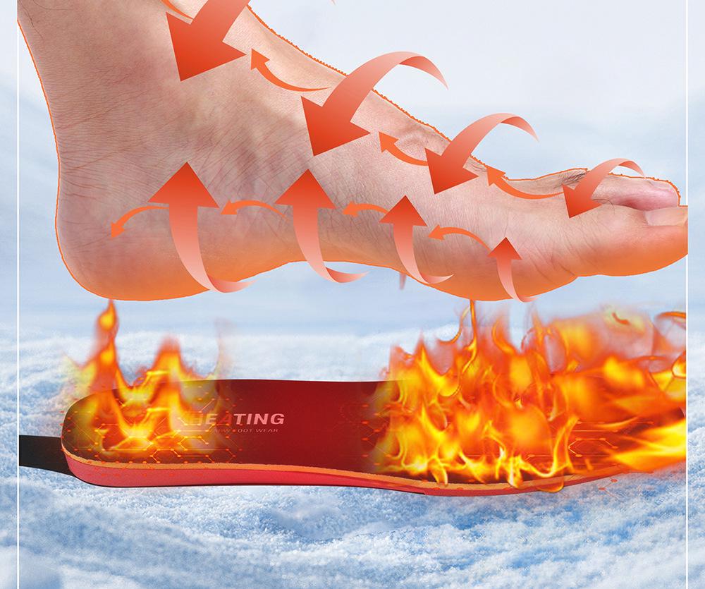 Умные унисекс греющие стельки с управлением через приложение и USB-зарядкой