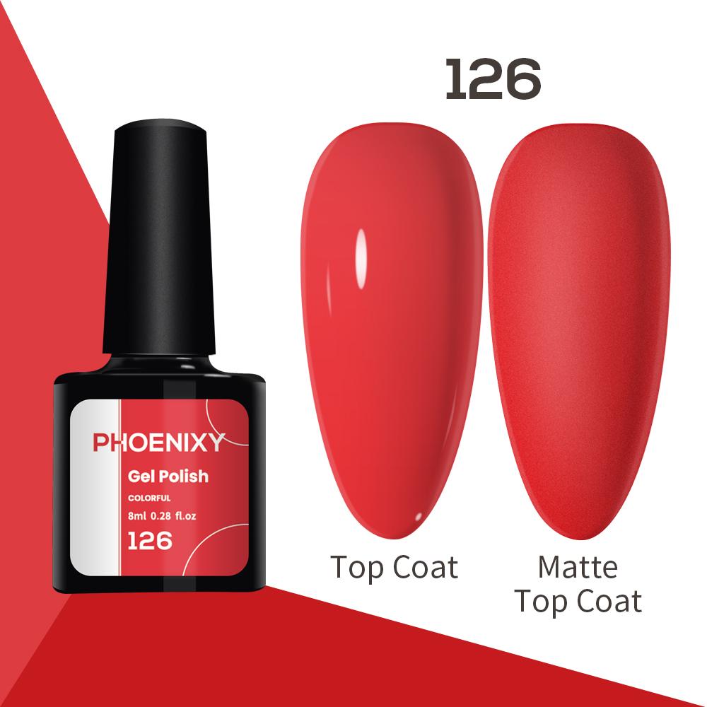 Лак для ногтей PHOENIXY, 8 мл, УФ-светодиодный гибридный лак для дизайна ногтей, гель-лайнер для маникюра, полупостоянная основа, верхнее покрытие, гель с блестками, блестящие цвета, гель