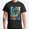Plus Size S-3XL Abstract Ophthalmology Eye Art Printed T-shirt Men's Tops Fashion Clothes Tees
