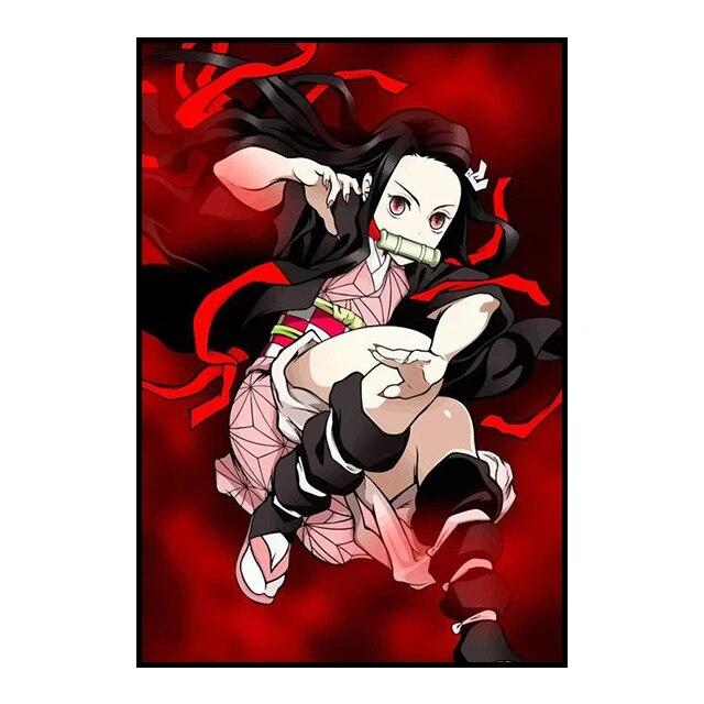 Убийца Демонов, украшение, картина, фреска, постер с персонажами аниме, холст, картина и настенные художественные принты для детской комнаты, современный домашний декор, без рамки