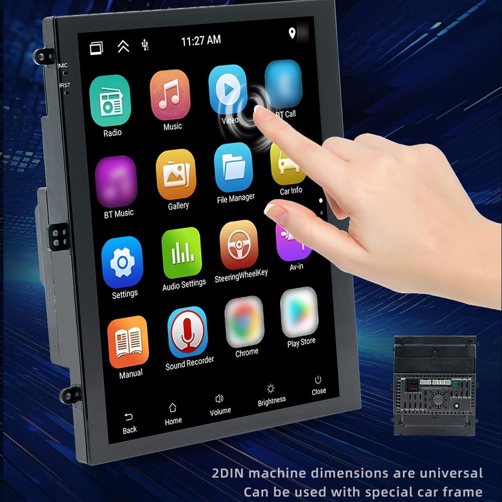 9.7in Wireless BT Carplay Vertical Screen Car Navigation WiFi Real Time Navigation All-in-One