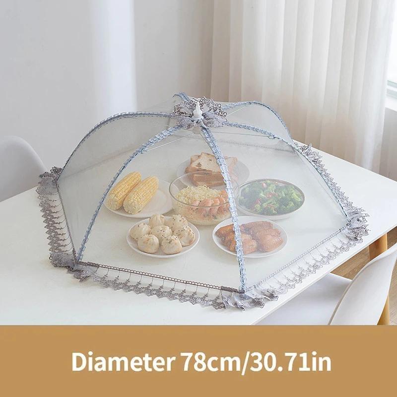 Чехлы для еды Складной обеденный стол Сетка Чехол для дома Еда Анти-мухи Москитная палатка Зонт для пикника Защитная сетка Кухонные принадлежности