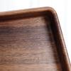 Natural Wooden Fruit Tray with Serving Plate for Kitchen Room Dining Table - Black Walnut Snack Bowl for Nuts Candy  Dessert