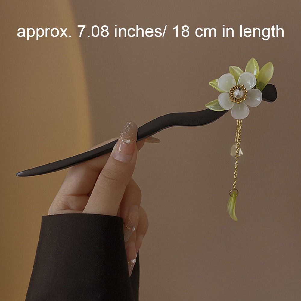 Handmade Hair Styling Tools Wooden Jewelry Accessories Hairpin Hair Clips Tassel Hair Sticks