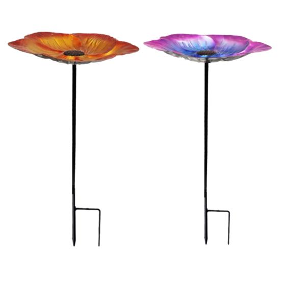 Кормушка для птиц с металлическим колышком, простая установка, устойчивая к погодным условиям, регулируемая по высоте, декоративная подставка для кормушки для птиц