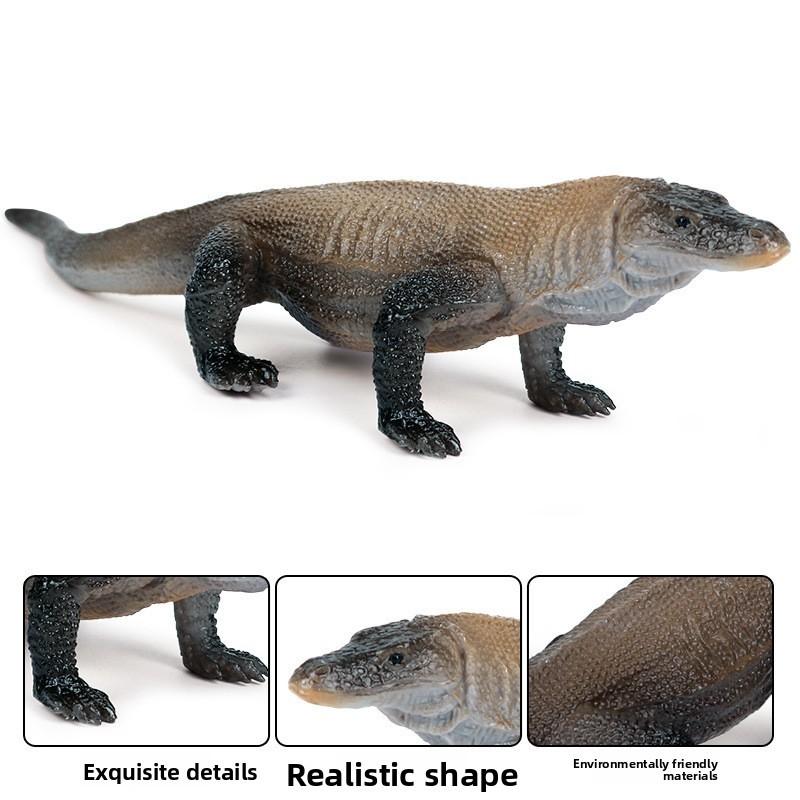 Static Dinosaur Model Kids Toy Plastic Komodo Dragon Figurine For Home And Classroom Use