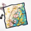 Spring/Summer New Women'S Silk Scarf 70 * 70cm Simulated Silk Twill Square Scarf Fashion Printed Large Square Scarf Professional Scarf