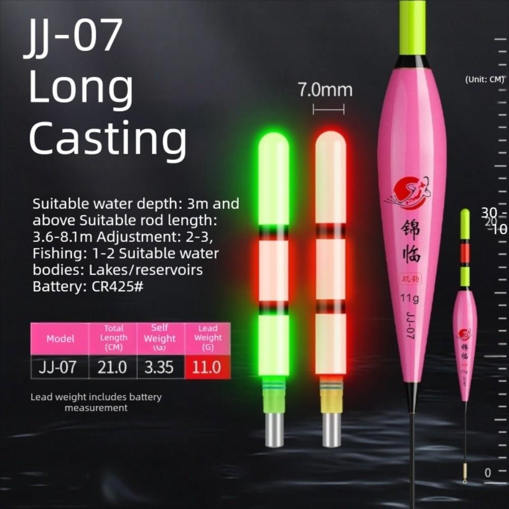 2pcs Gravity-Sensing Electronic Fishing Float LED Light Color-Changing Fishing Float  Night Fishing