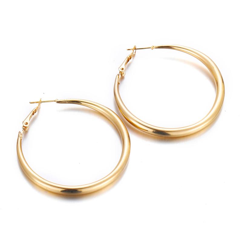 RUI RUI YU 1 Pair Of Men And Women Earrings Alloy Exaggerated Big Circle Earrings Set