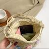 Straw Beach Bag Summer Woven Tote Bag with Tassels Floral Decor Shoulder Bag for Women Straw Purses and Handbags Rattan Boho Bag Raffia KTY