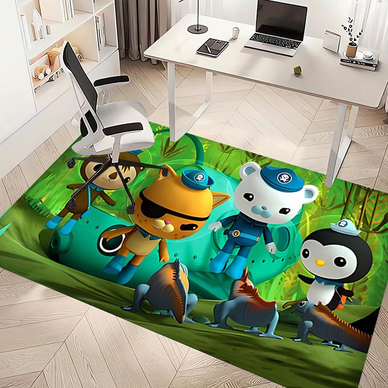 1pc The Octonauts1 Print Area Rug - Soft, Washable Non-Slip Indoor Mat, Living Room, Home Office Decorative Rug,Office Decorative