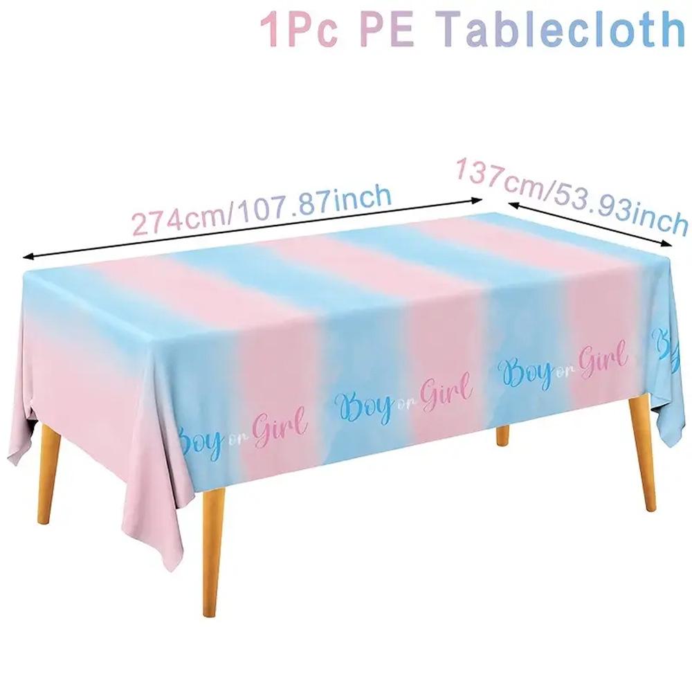 New Style Waterproof PE Birthday Tablecloth - Disposable Party Decoration & Background Cloth