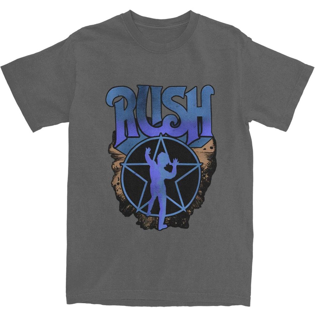 Мужская футболка Лучшая обложка Rush Группа Музыкальные футболки Мода Летние футболки Потрясающий дизайн Топы из чистого хлопка Большой размер