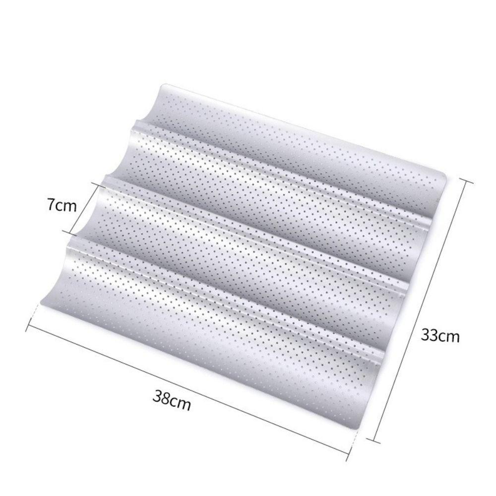 Новый противень для выпечки багетов с антипригарным покрытием, волнистый, форма для выпечки, форма для выпечки французского хлеба, инструмент для выпечки тостов из французского хлеба, форма для багетов