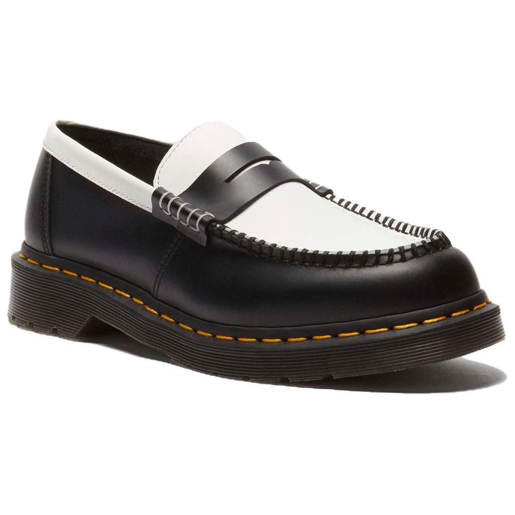 Dr. Martens Penton Leather Loafer Black White Unisex Sneakers 41185001