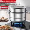KOBACH 32cm 304 Stainless Steel Double-Layer Steamer