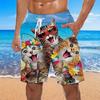 Men's Pattern Animal Cat Swimming Pants Hawaiian Designer Bohemian Casual Daily Holiday Pull Rope Clothing