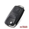 10Pcs 2/3BNT Remote Flip Folding Car Key Shell Case For VW Volkswagen Golf 4 5 Passat B5 B6 Polo Touran Jetta Seat Skoda