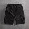 Men's American Retro Workwear Five-Point Shorts: Summer Comfort, Loose Fit, Multi-Pocket, Mid-Length