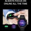 LUCKYSTART Smart Watch Men 2024 Новые спортивные часы с дисплеем 1,6 дюйма AMOLED, 4G ROM, голосовые вызовы, локальная музыка, водонепроницаемые мужские умные часы